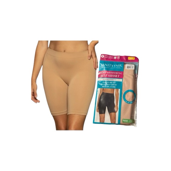 Vanity Fair Light Beige Shapewear Slip Shorts - Picture 1 of 10